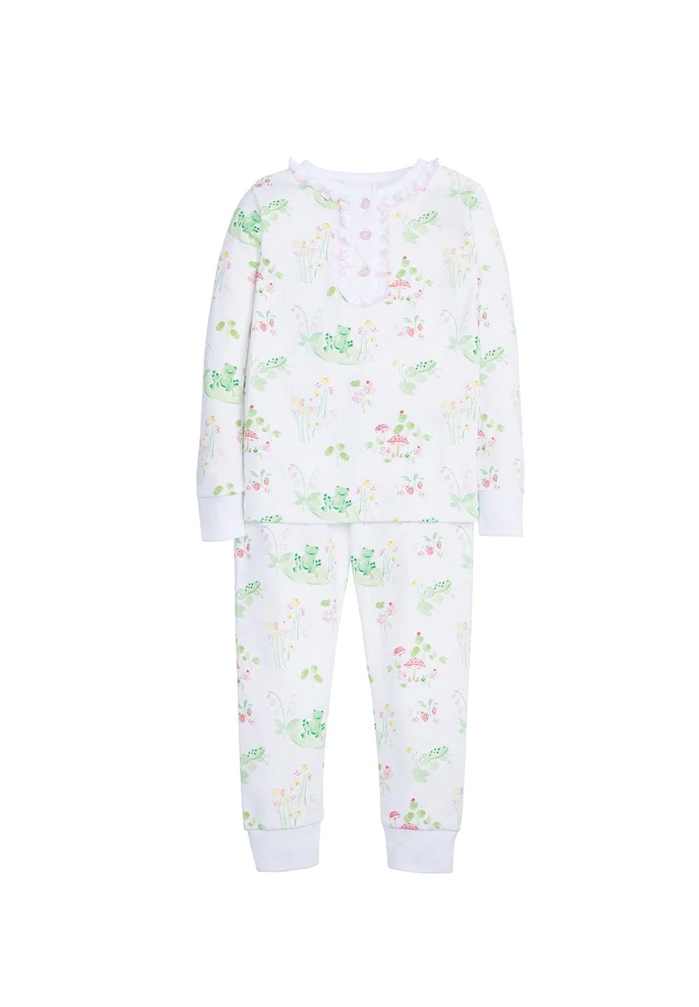 Girl Printed Jammies - Frogs | Little English