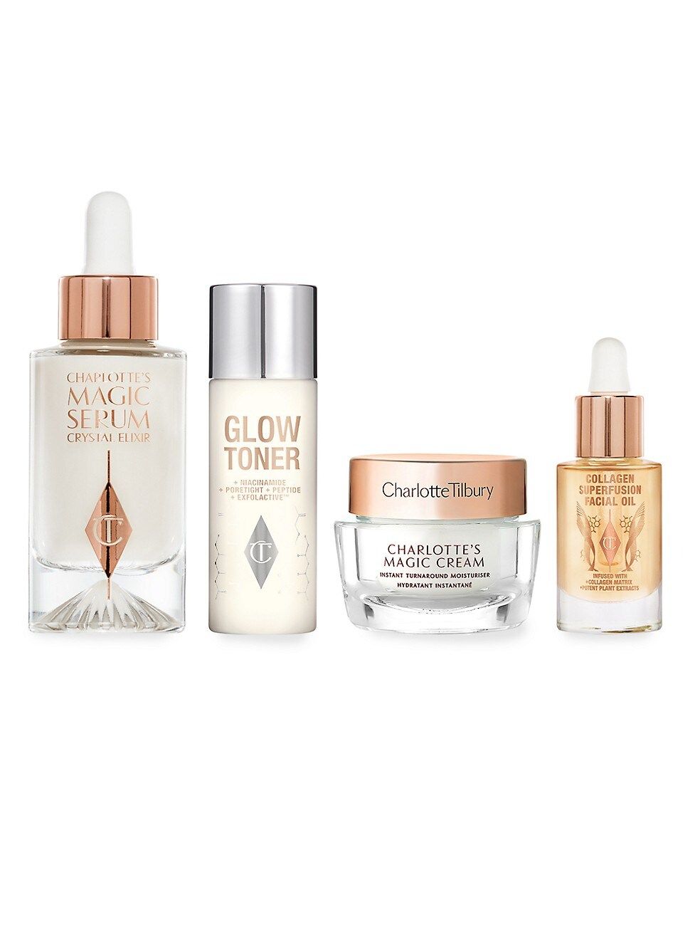 Charlotte Tilbury Charlotte's 4 Magic Steps To Hydrated, Glowing Skin 4-Piece Set | Saks Fifth Avenue