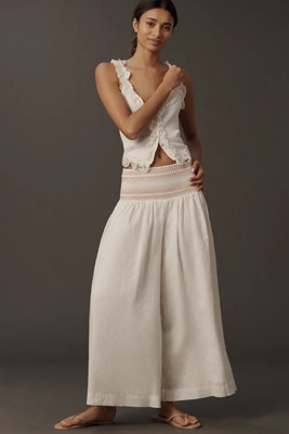 By Anthropologie Smocked Palazzo Pants | Anthropologie (US)