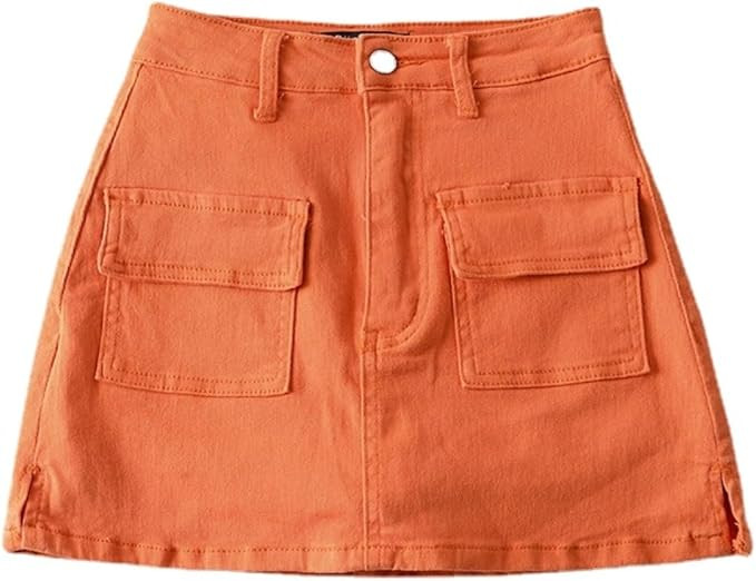 Y2k Camo Cargo Skirt for Women- Athletic Mini Skirt with Pocket, A Line Bodycon Skirt Slim Fit Mi... | Amazon (US)
