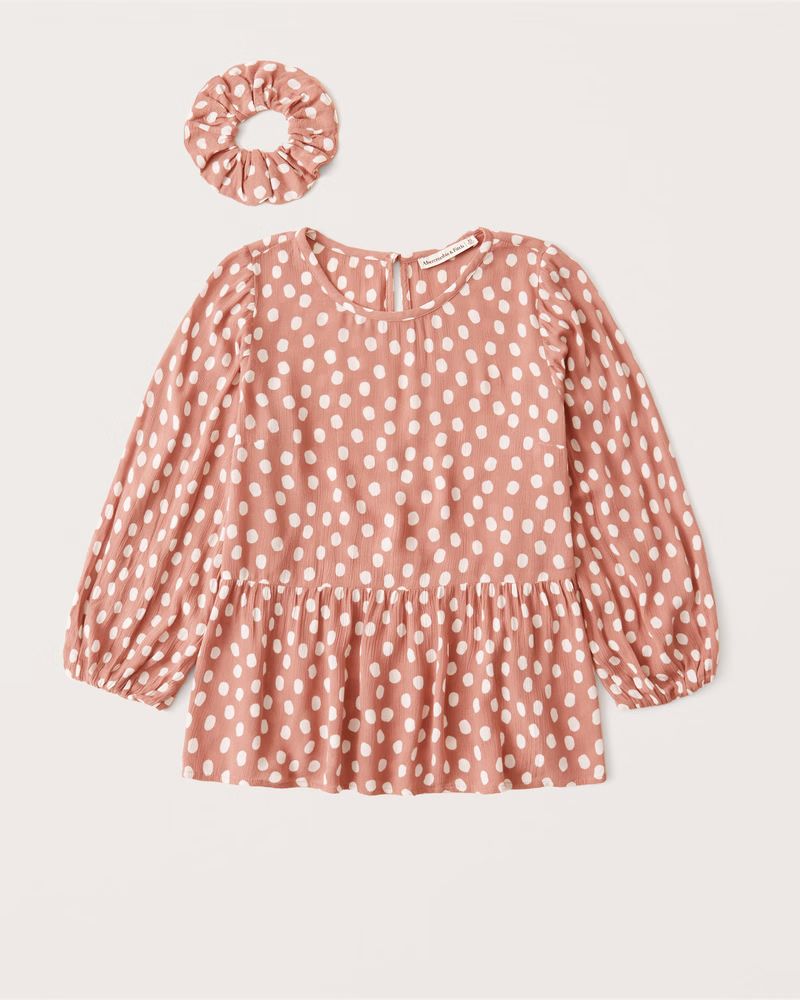 3/4 Sleeve Trapeze Blouse | Abercrombie & Fitch (US)