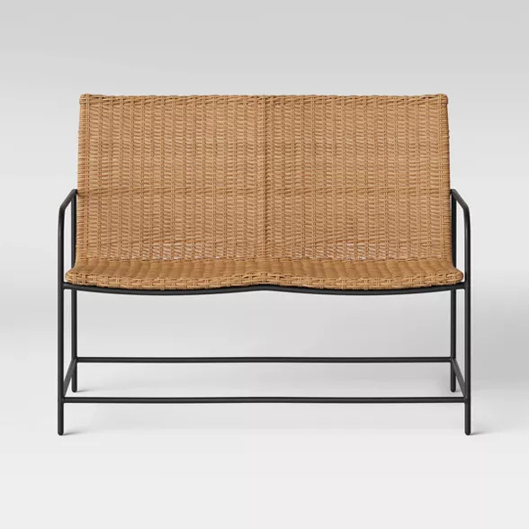 Wexler Wicker Patio Loveseat Set - Natural - Project 62™ | Target
