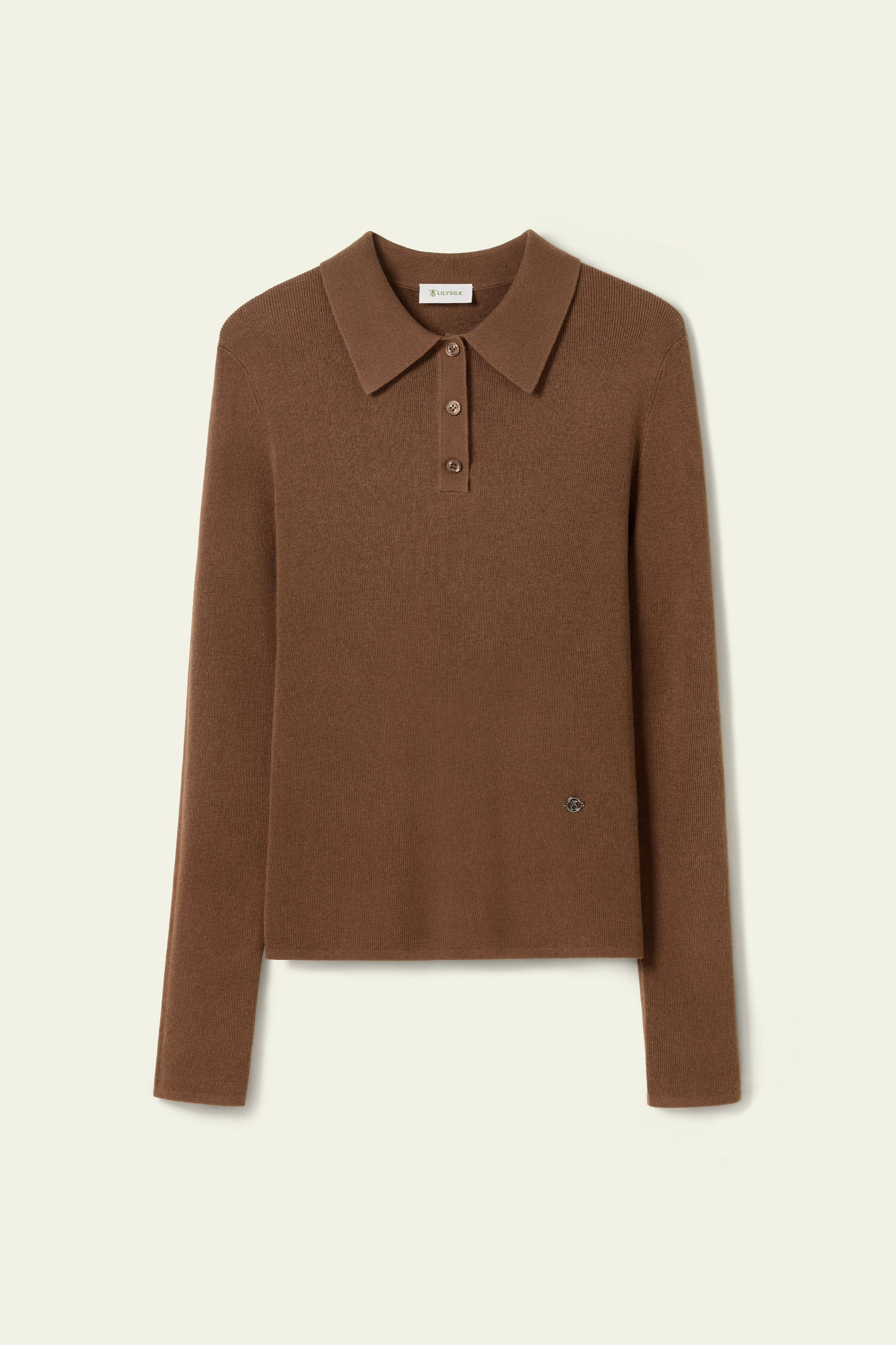Silk-Cashmere Polo | LILYSILK