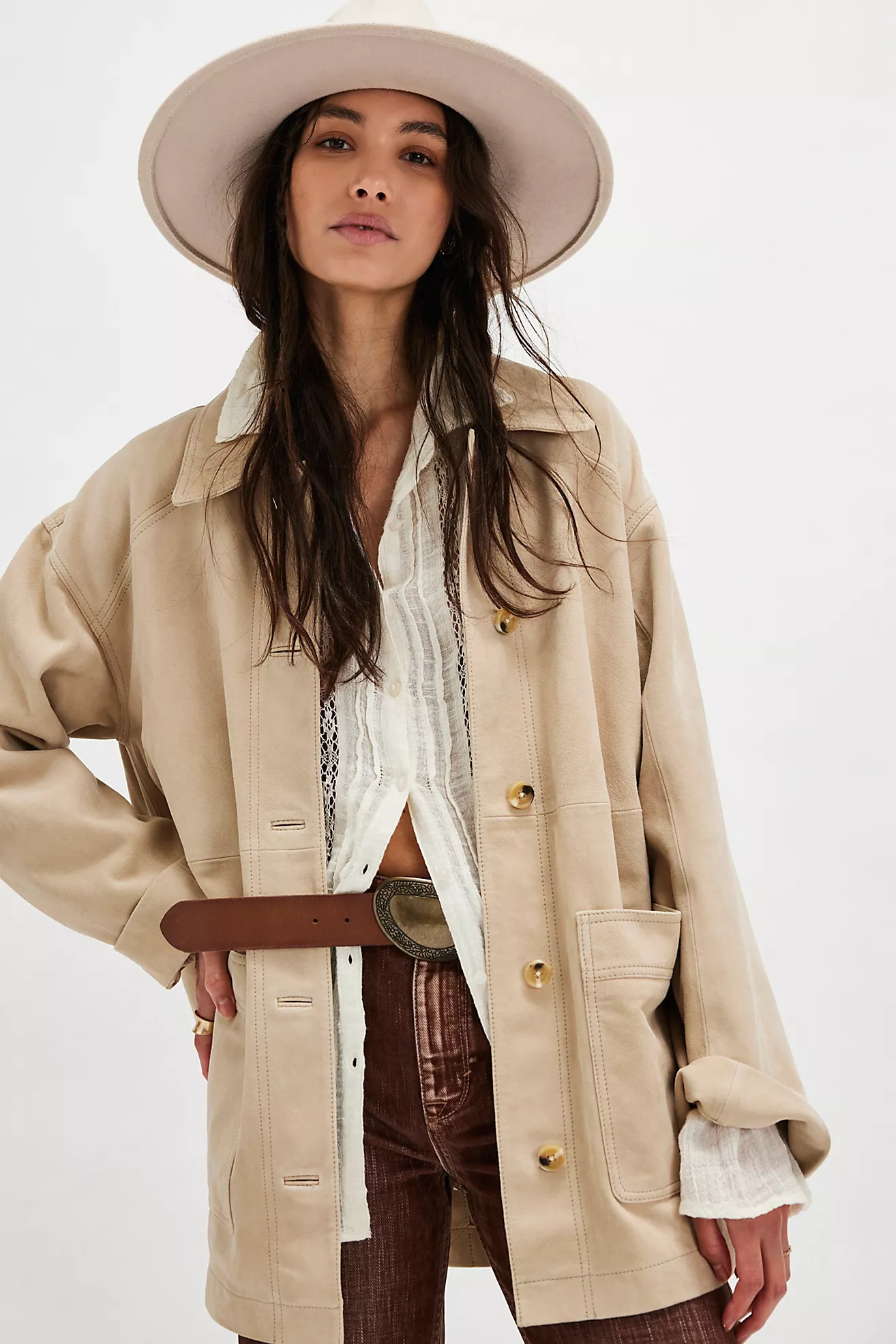 Annalise Suede Jacket | Free People (UK)
