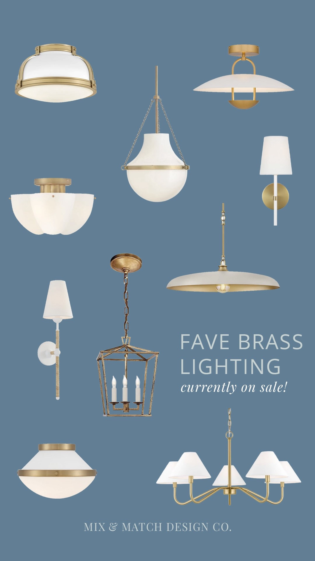 I’m a true believer that lighting can set the tone for a room and that a pretty fixture can be found at any price point. I rounded up some faves in brass that are all currently 20% off! Lots of these come in different finishes, so take a look at the individual fixtures if you’re looking for a specific one!