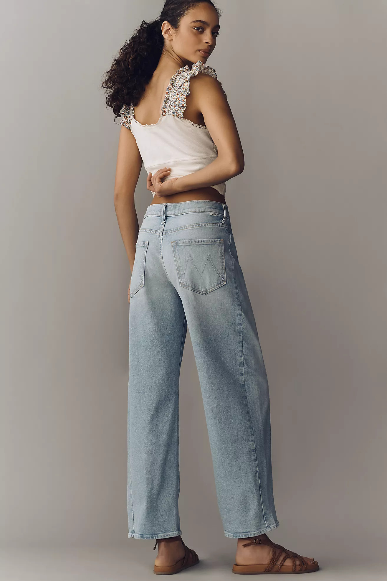 MOTHER The Half Pipe Hover Mid-Rise Tapered Jeans | Anthropologie (US)