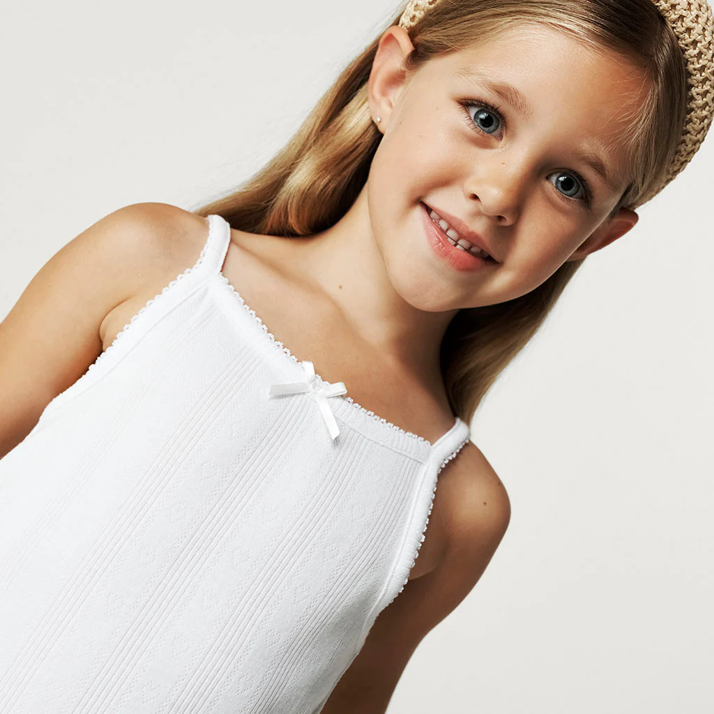 Solid Green Toddler Girl Picot Camisole | Surf Spray | Posh Peanut