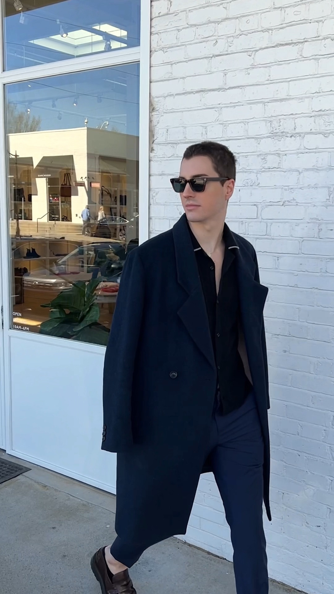 A perfect weekend to workday outfit with Express, wearing a black knit polo and blue suit pants with loafers, classic men’s style, men’s work outfit, weekend style 

#LTKmens #LTKstyletip #LTKworkwear