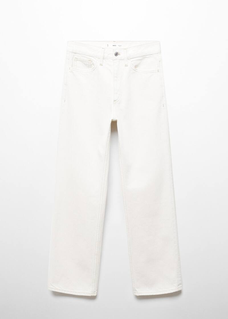 Washed round neck t-shirt -  Women | Mango United Kingdom | MANGO (UK)