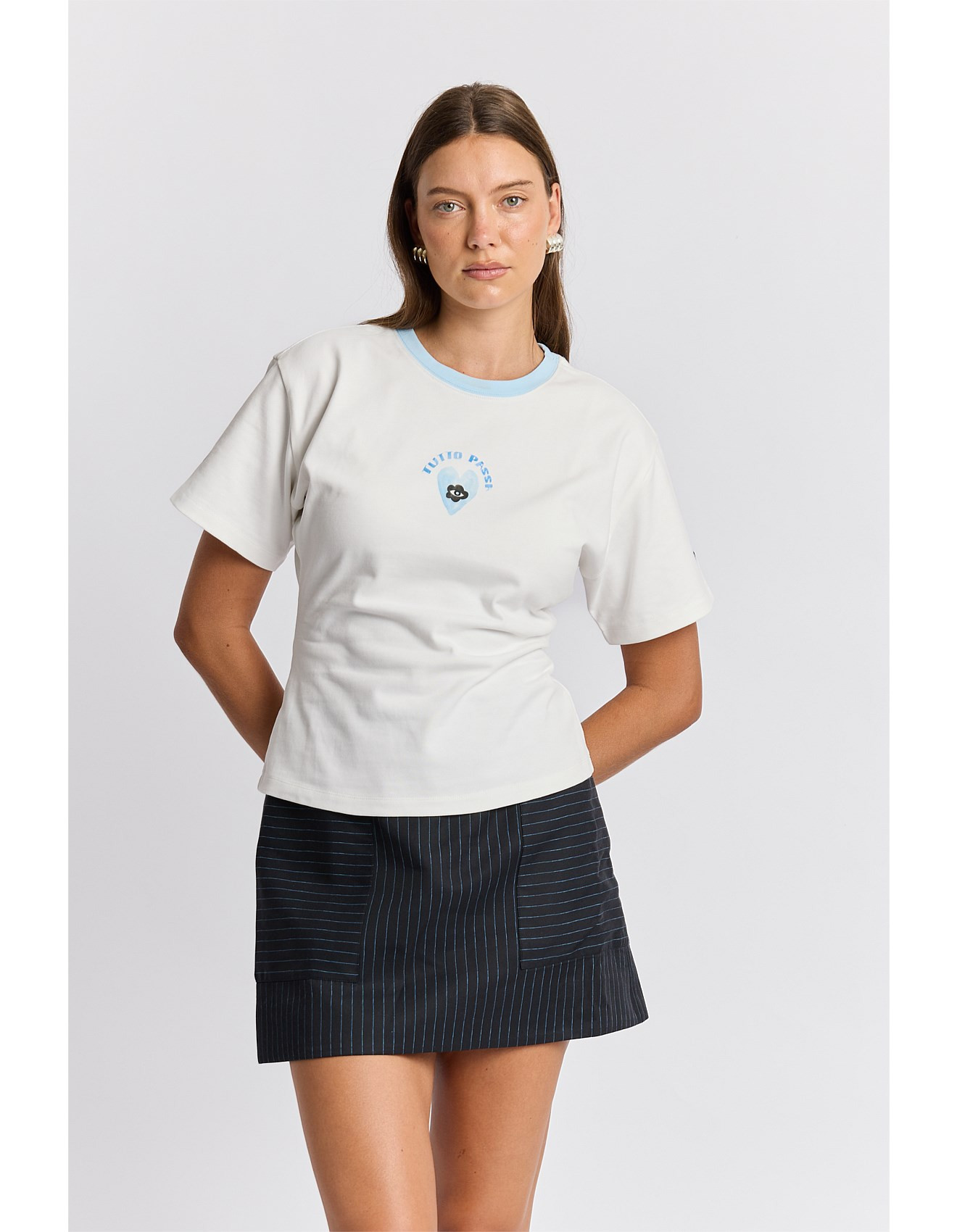 Tutto Passa Fitted T-Shirt | David Jones (Australia & New Zealand)