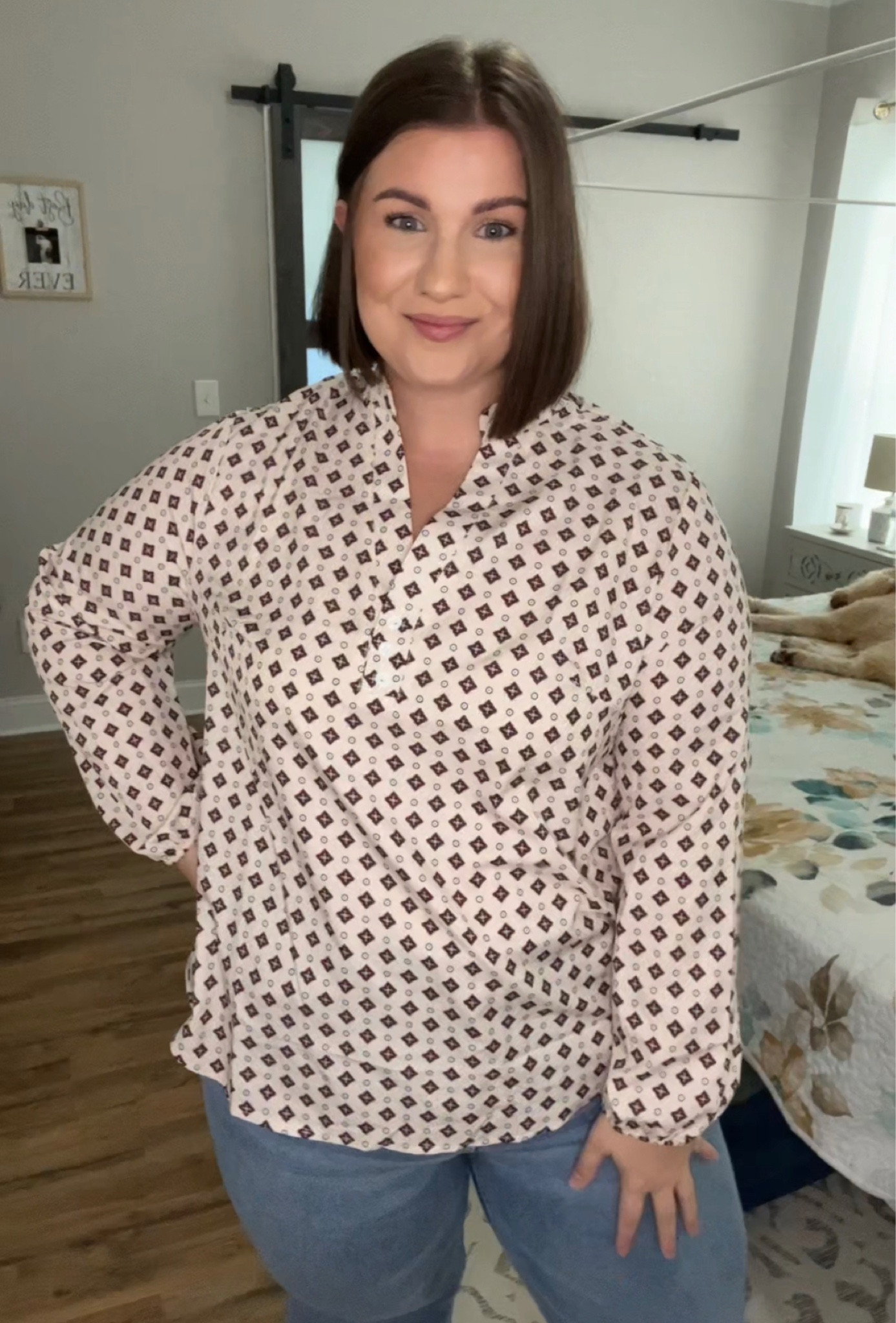 Cream blouse 