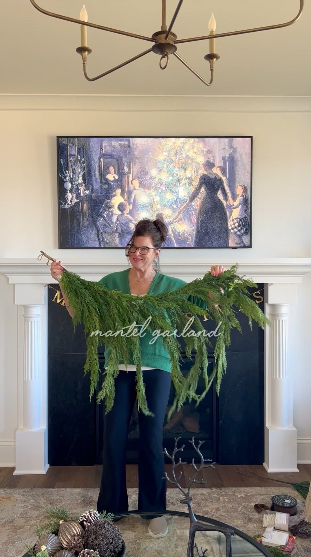 I found the best garland for mantels and stairways! I’m so excited about this Draping Lebanon Cedar Garland!
It has a light, airy feel with a beautiful natural drape. It’s so easy to hang to get this look — I used two garlands and a swag. It’s affordable AND currently 20% off! It’s also available in Norfolk real touch  

#LTKHoliday 

#LTKSaleAlert #LTKHome