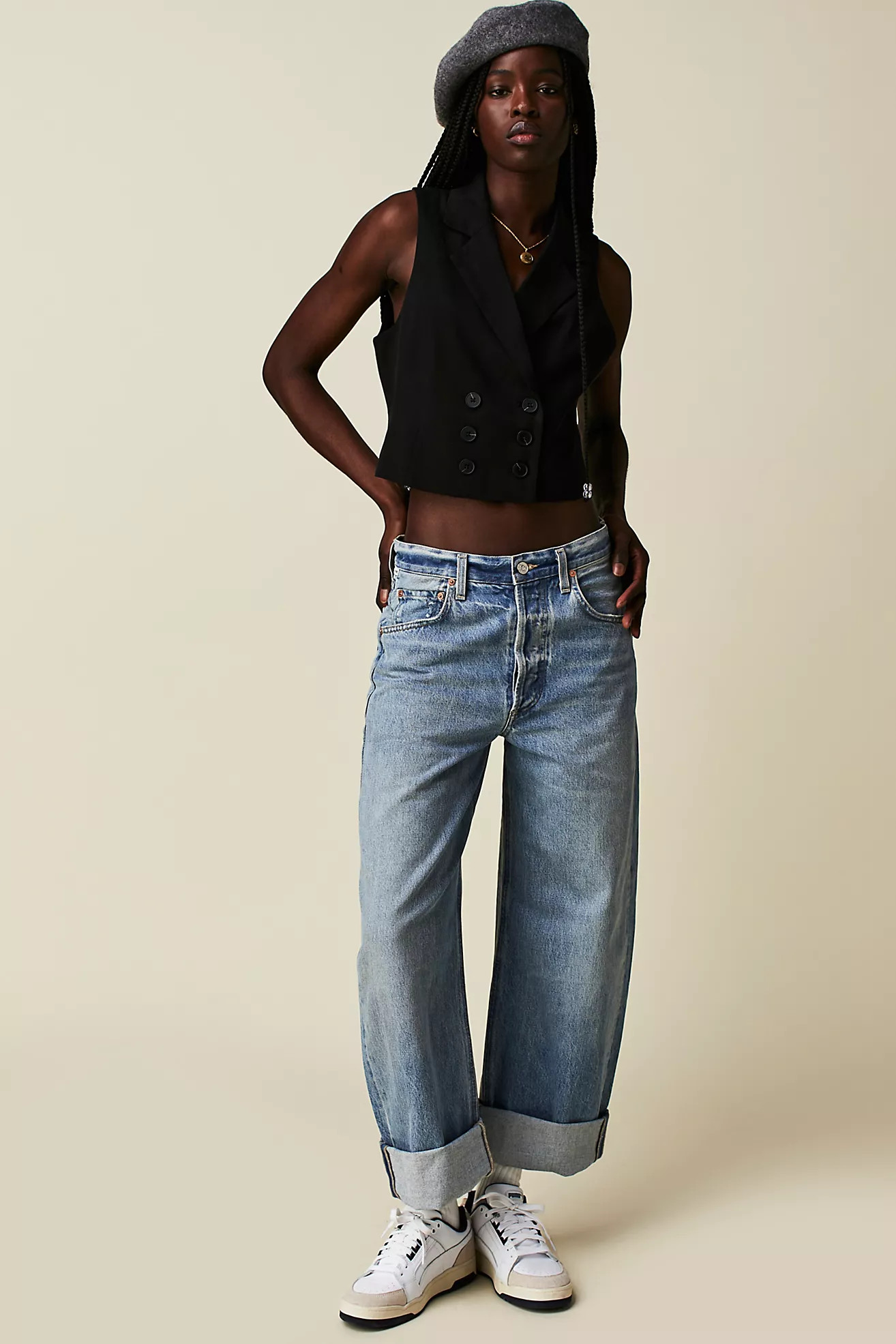 Citizens of Humanity Ayla Baggy Cuffed Crop Jeans | Free People (Global - UK&FR Excluded)