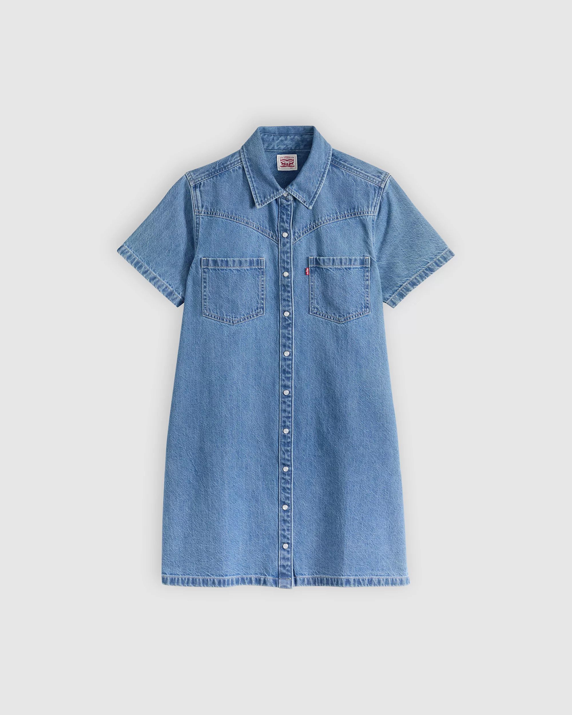 Louisa Short-sleeve Denim Midi Dress | Levi's US