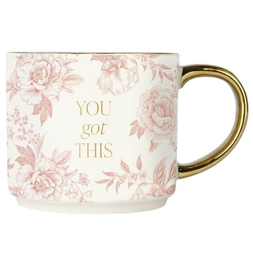 Sweet Water Decor You Got This Gold Handle Coffee Mugs - 17oz Cute Coffee Mugs for Hot & Cold Drinks - Spring Home Decor and Gift - Ideal Tea & Espresso Cups | Amazon (US)