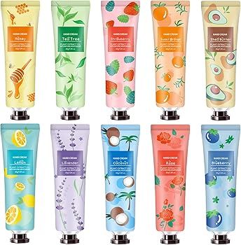 10 Pack Hand Cream for Dry Cracked Hands, Mothers Day Gifts for Mom, Gifts for Women,Nurses Week ... | Amazon (US)