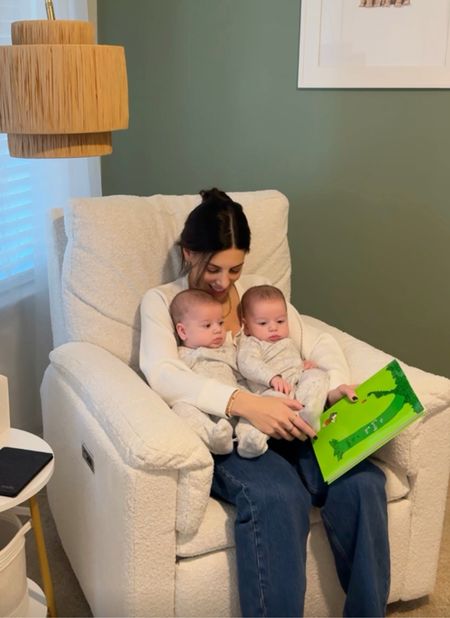 Obsessed with our choice for the glider we went with in our nursery for our twin boys. It’s the power recliner in ivory performance material  

#LTKMostLoved #LTKbaby #LTKfamily