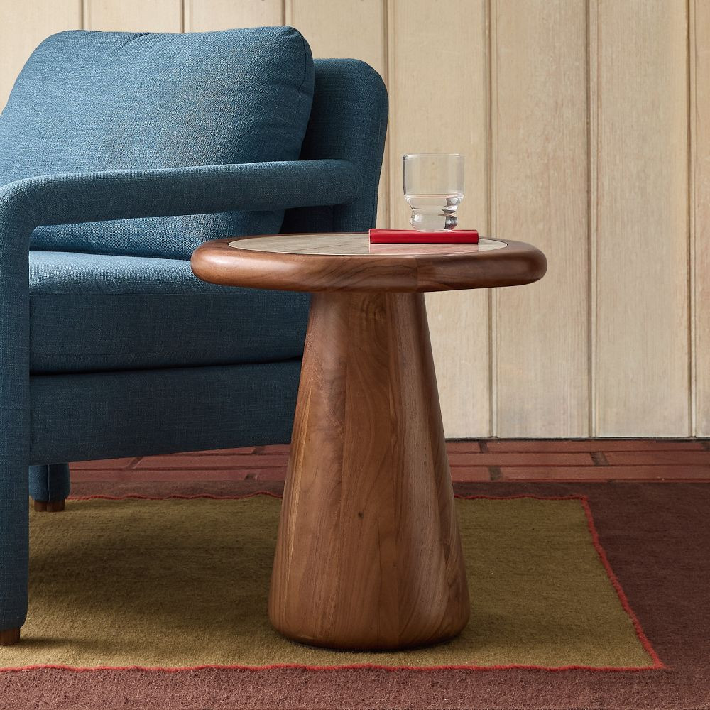 Emma Chamberlain Marble Side Table (18") | West Elm (US)