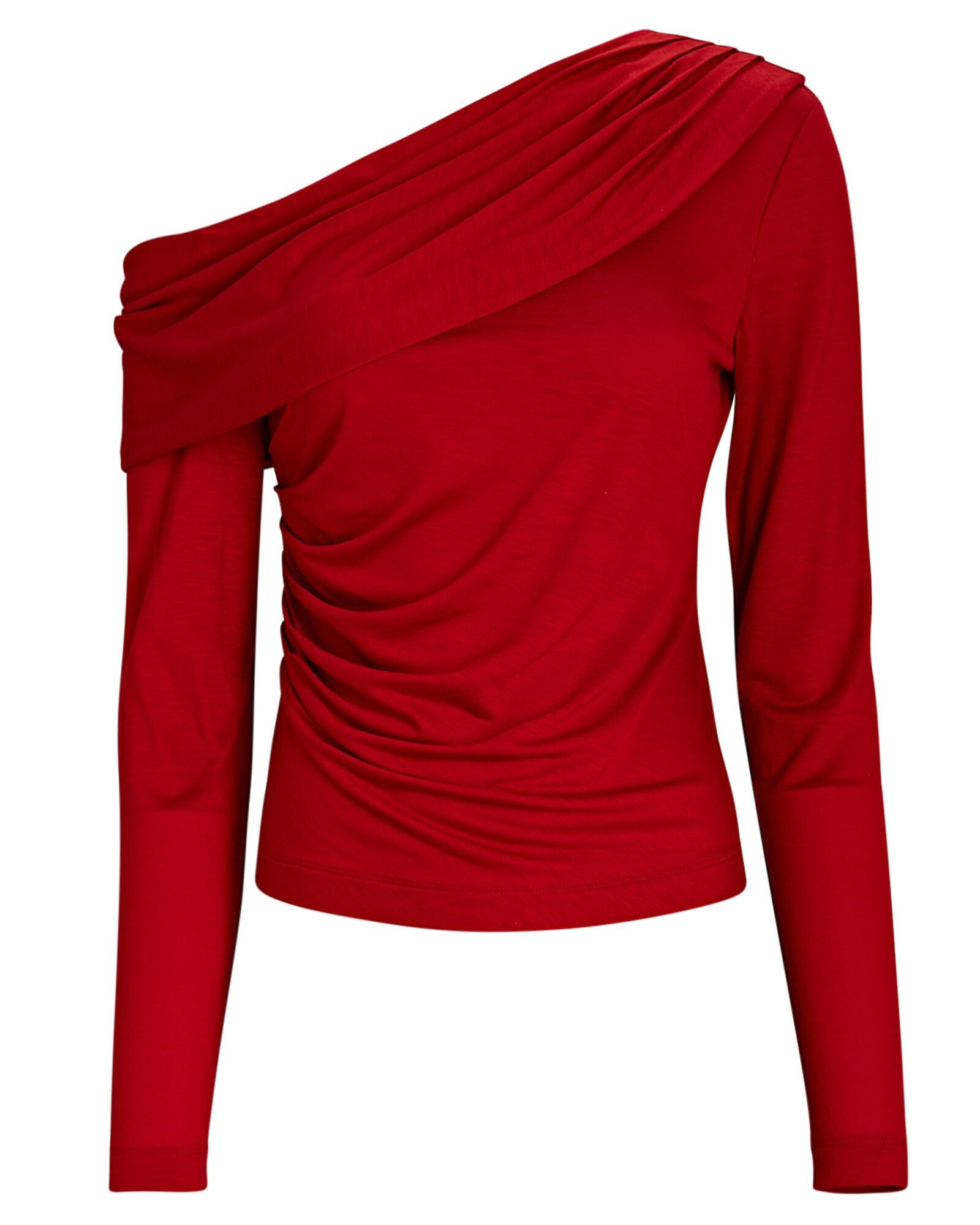 Kendra Draped One-Shoulder Jersey Top | INTERMIX