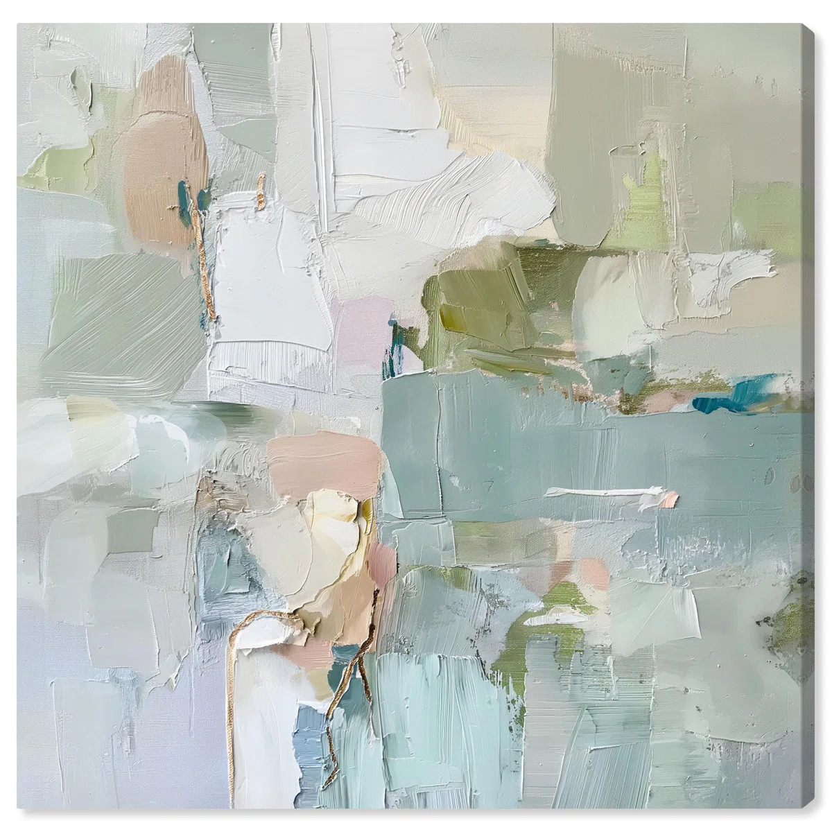 Jade Sweep I Canvas Minimal Abstracts by Art Remedy | Wayfair North America