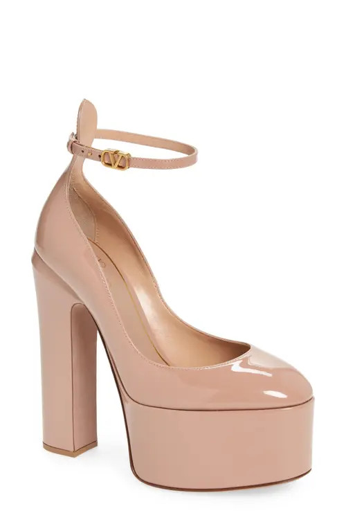 Valentino Garavani Valentino Tan-Go Platform Pump in Rose Cannelle at Nordstrom, Size 9Us | Nordstrom