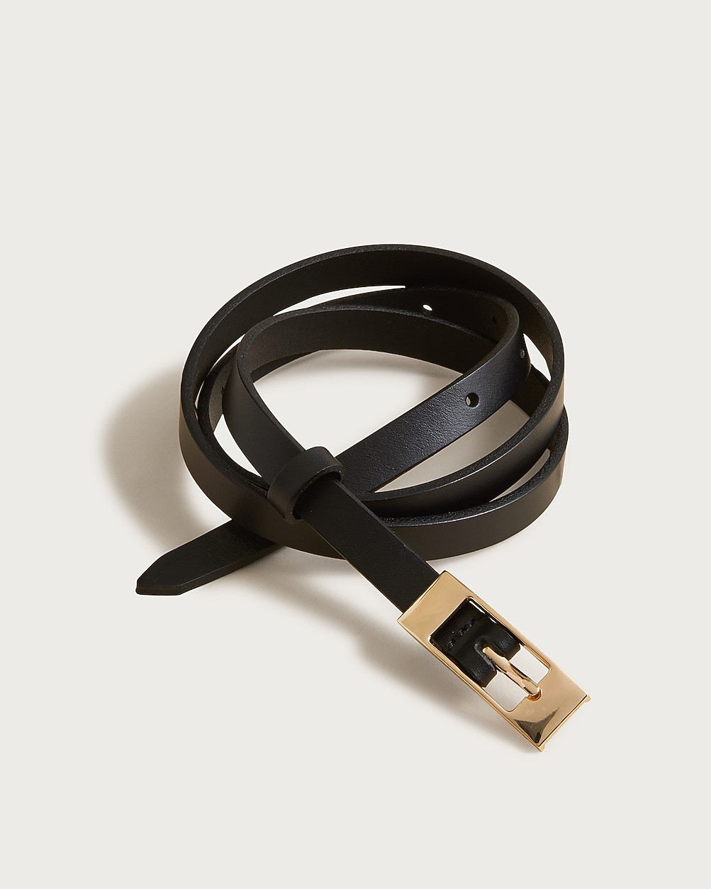 Skinny Italian leather belt | J. Crew US