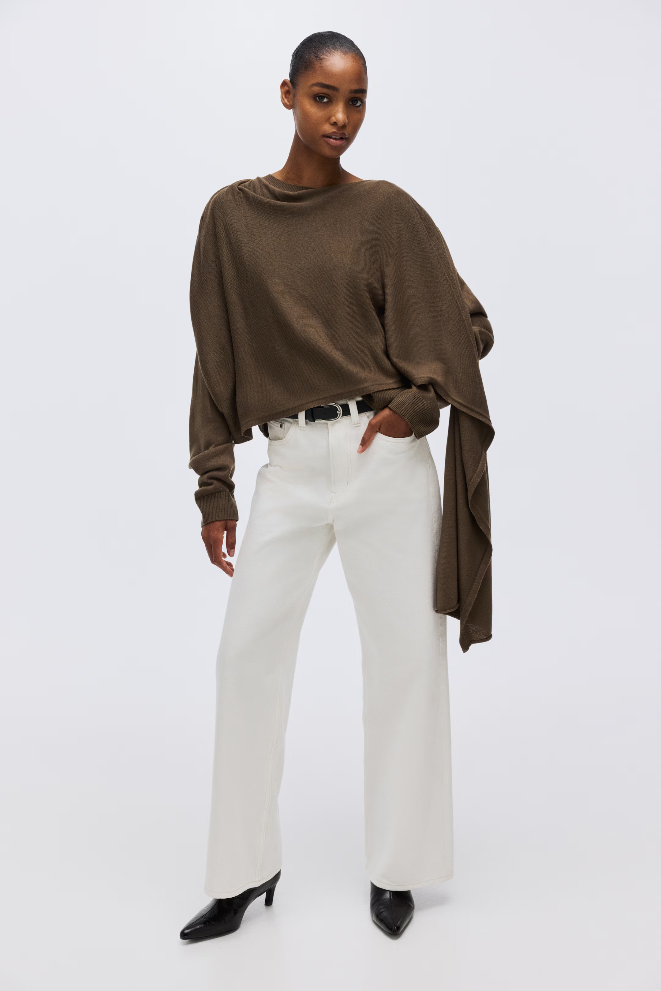 Scarf-Detail Sweater | H&M (US + CA)