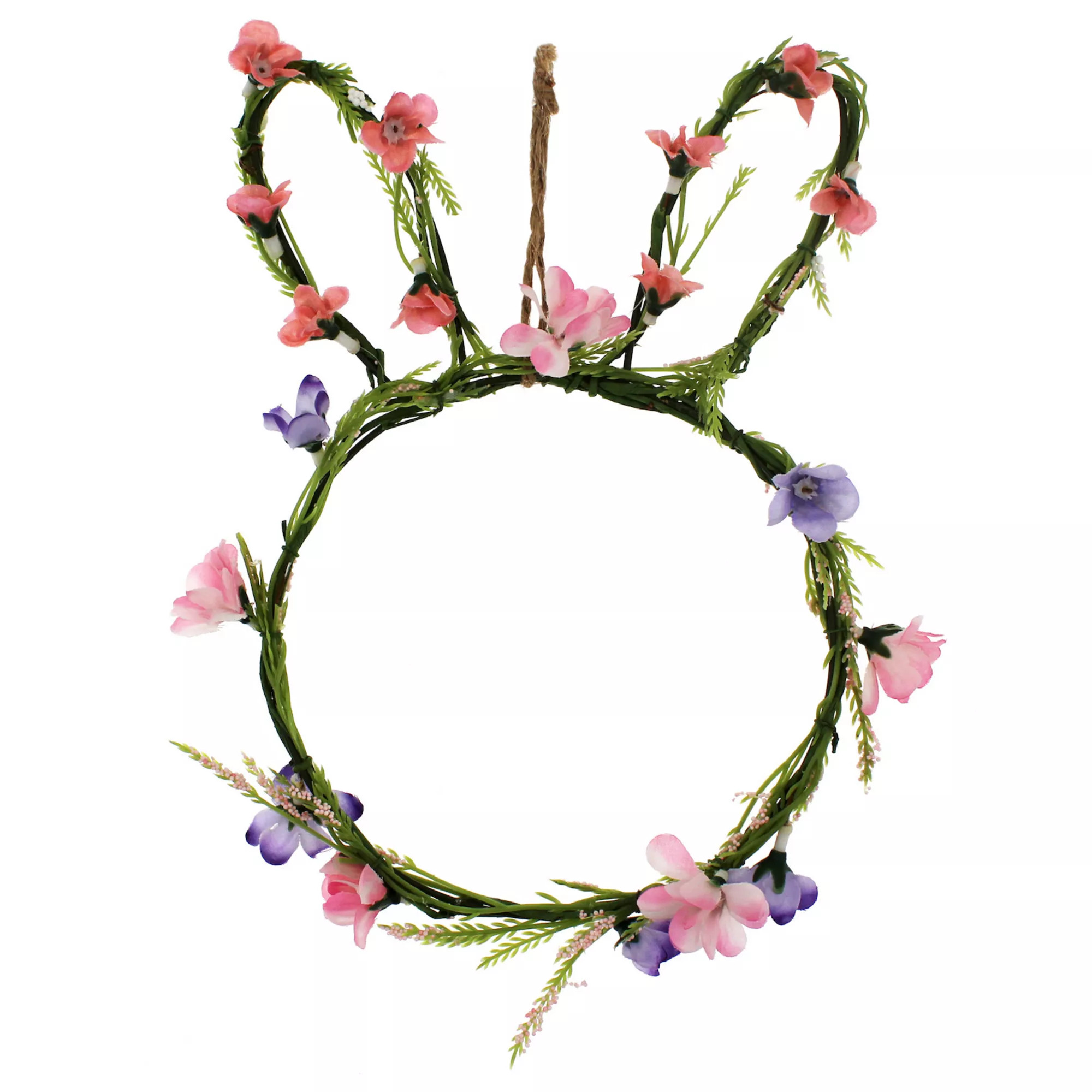 Celebrate Together Easter Floral Wrapped Wire Bunny Wreath | Kohl's