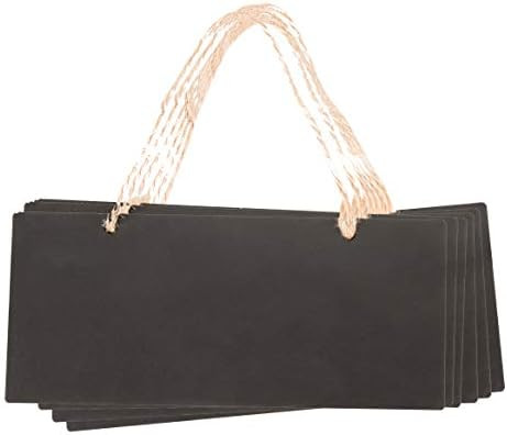 Juvale Hanging Chalkboard Sign - 6-Pack Double Sided Reusable Chalk Board Signs, Blackboard Messa... | Amazon (US)