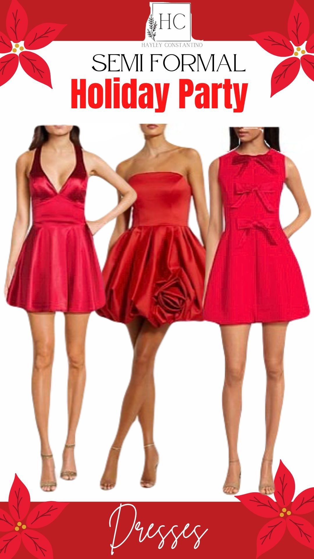 Here’s your invite to the holiday party! ❤️🎄🎅🏻

Christmas Party
Semi formal red dresses
Cocktail dresses


