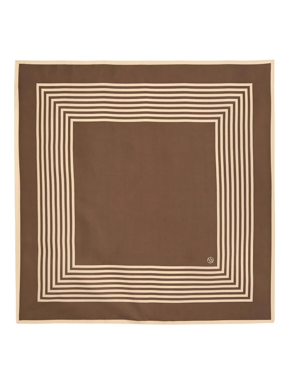 Lescarf Striped Silk Scarf | Brown | FARFETCH | Farfetch Global