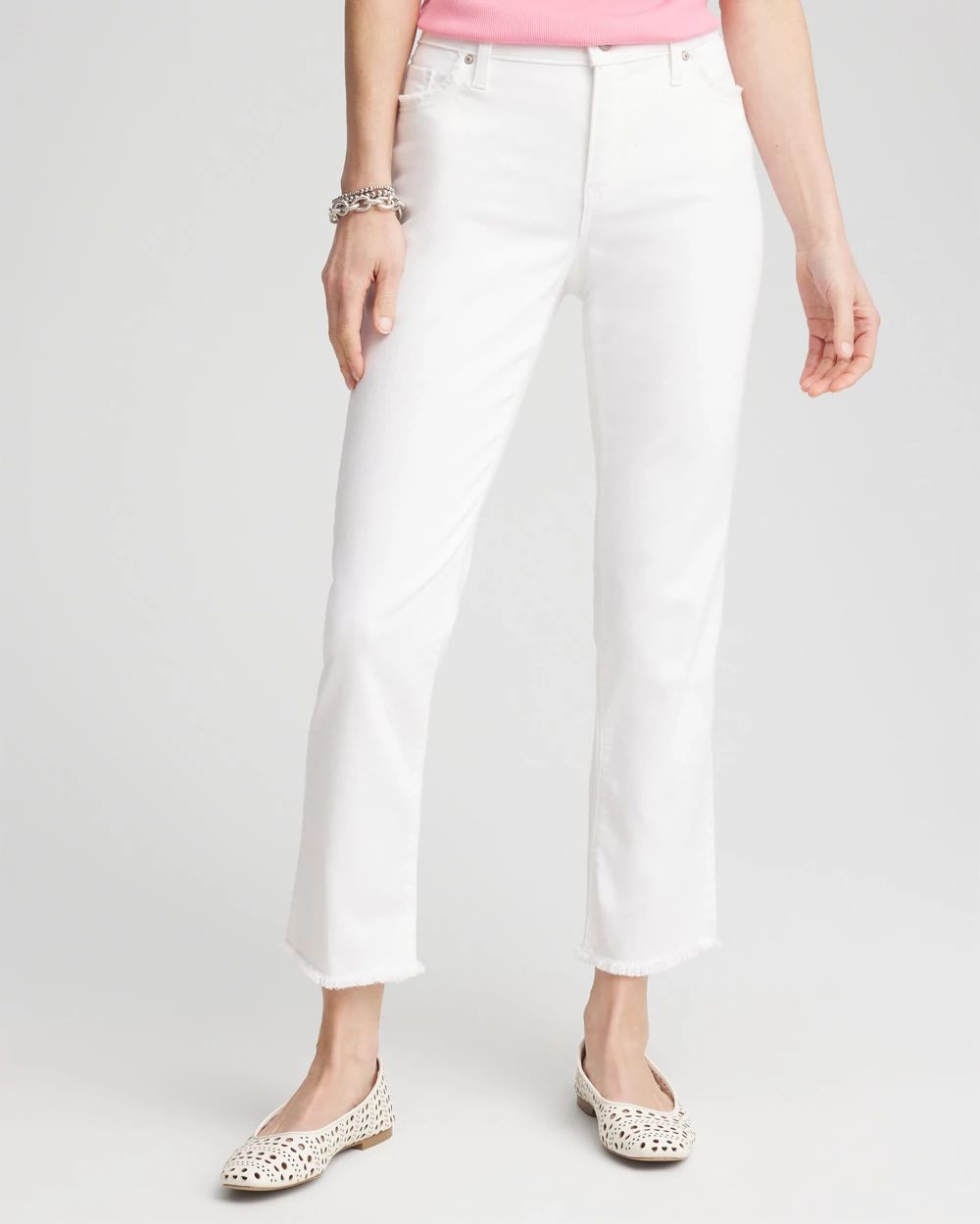 Girlfriend Frayed Cropped No Stain Jeans | Chico's