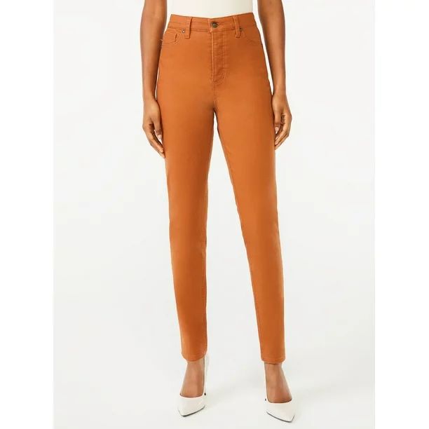 Scoop Women's Coated High-Rise Skinny Jeans - Walmart.com | Walmart (US)