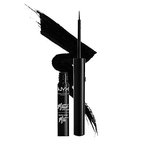 NYX PROFESSIONAL MAKEUP Matte Liquid Liner, Waterproof Eyeliner - Black, Vegan Formula | Amazon (US)