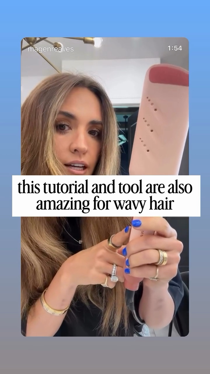 this tutorial and tool are also amazing for wavy hair!

Hair must haves, hair tool, wavy hair, hair products