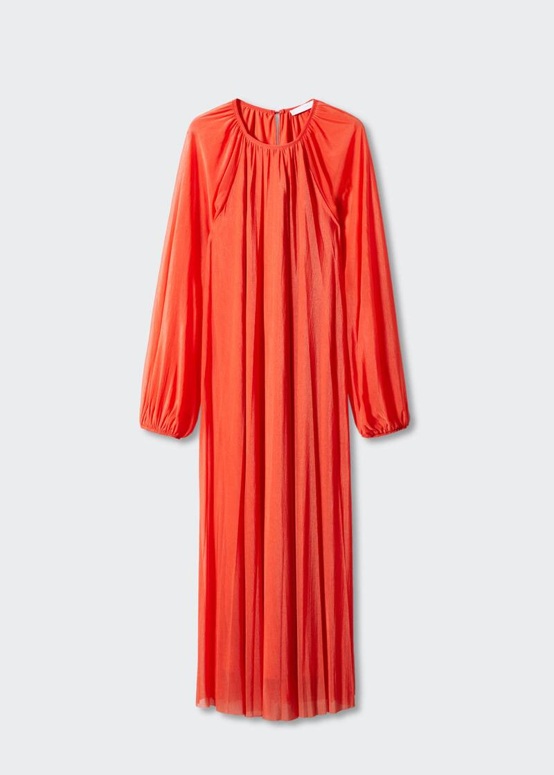 Puffed sleeves dress -  Women | Mango USA | MANGO (US)