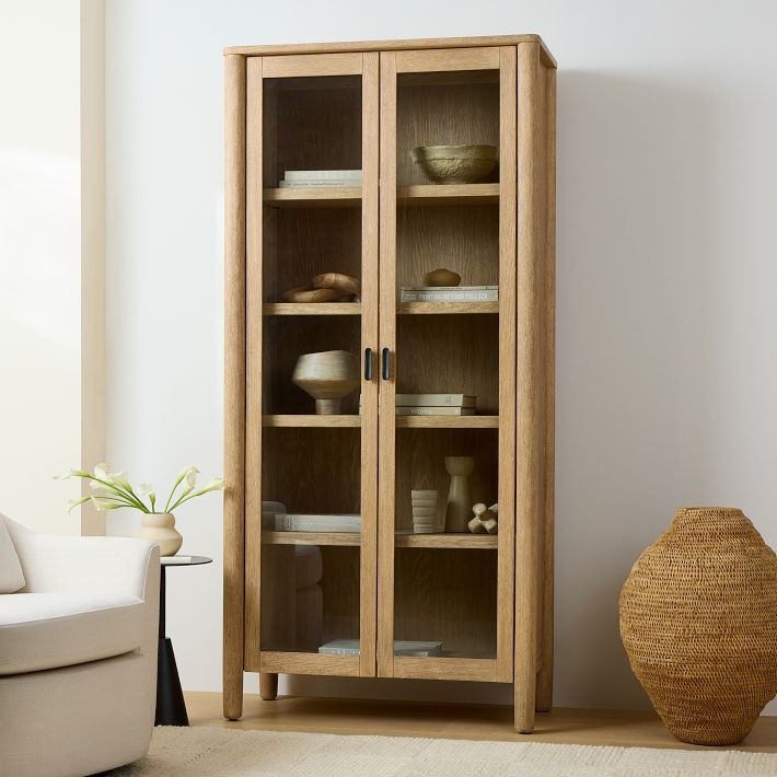 Hargrove Glass Cabinet (80") | West Elm (US)