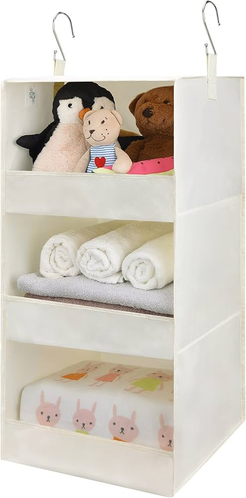 GRANNY SAYS 3 Shelf Hanging Wardrobe Storage Organiser, Pack of 1 Hanging Clothes Organiser for W... | Amazon (UK)