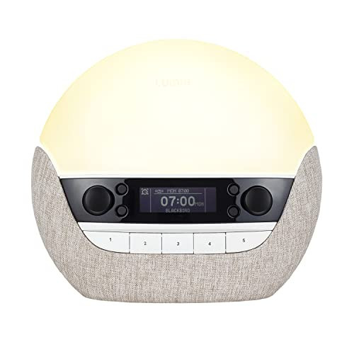 Lumie Bodyclock Luxe 700FM - Wake-Up Light with FM Radio, Bluetooth Speakers & Low-Blue Light for Sleep | Amazon (UK)