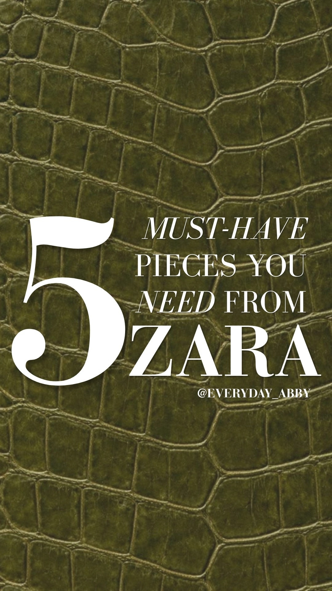 My top 5 must-haves from Zara right now.. I need them ALL! 👏👏👏

#LTKootd #LTKSeasonal #LTKgrwm