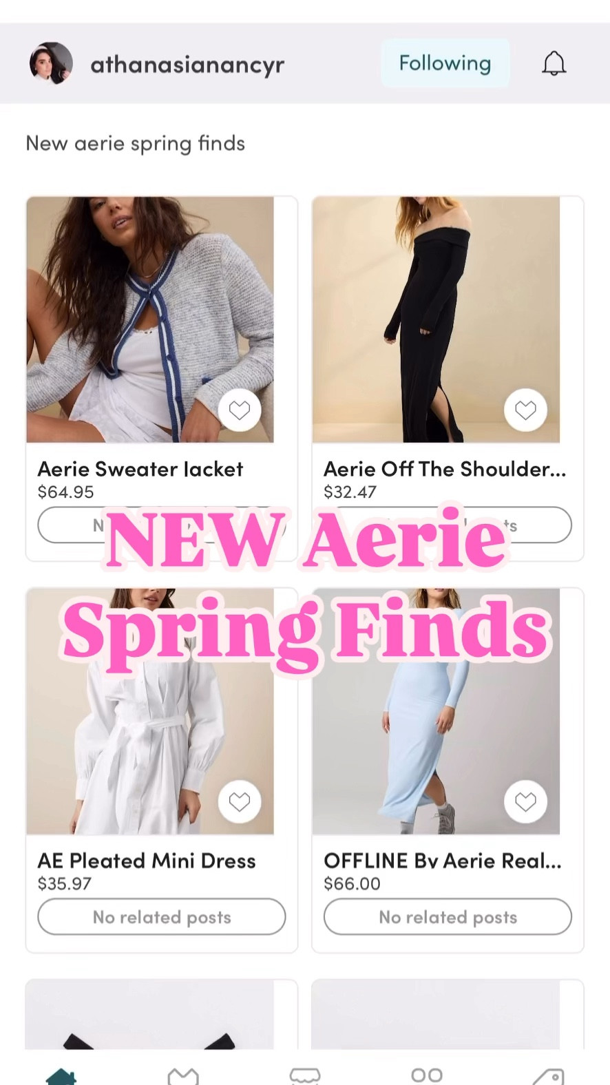New aerie spring finds 


#LTKFindsUnder50 #LTKStyleTip #LTKSeasonal
