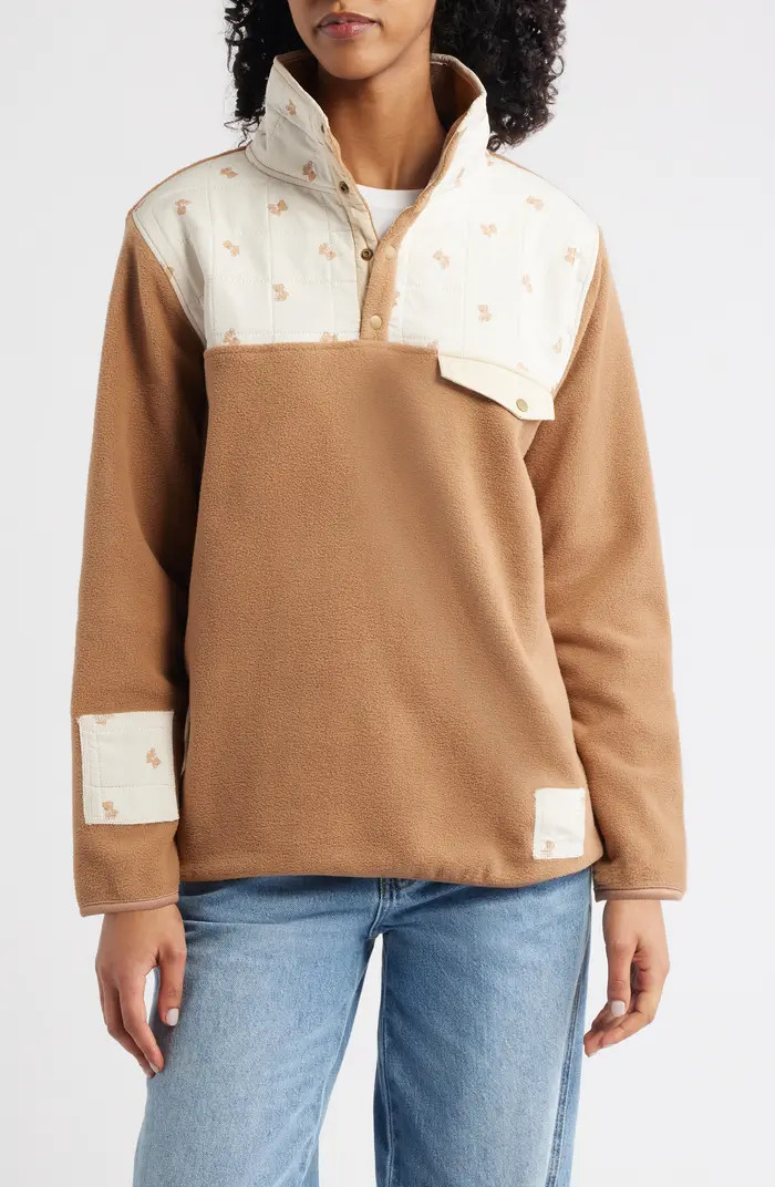 Campy Dreams Fleece Quarter Snap Pullover | Nordstrom