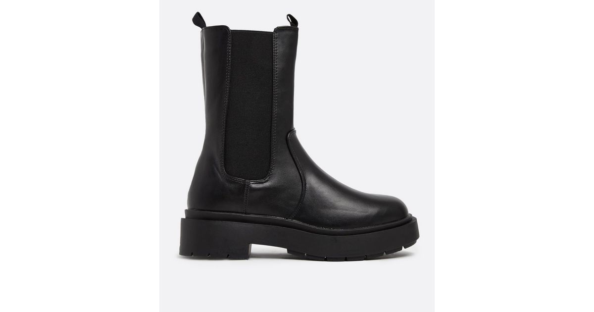 Black High Ankle Chunky Boots
						
						Add to Saved Items
						Remove from Saved Items | New Look (UK)