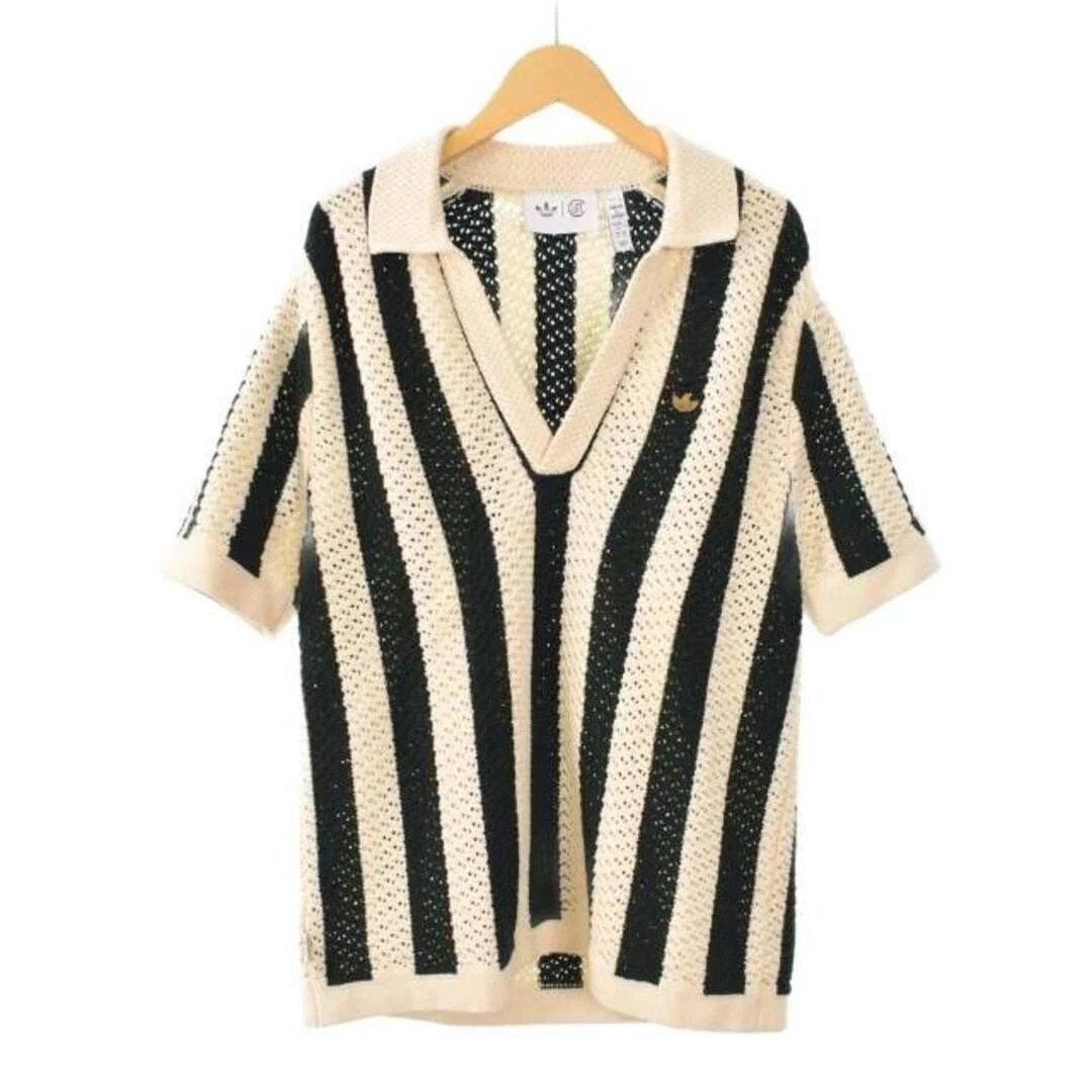 ADIDAS CLOT 25SS PIQUE POLO BY EDISON CHEN Knit Shirt Short Sleeve Striped Used | eBay US