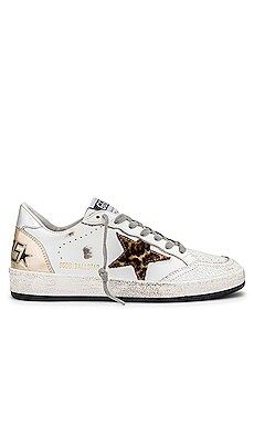 Golden Goose Ballstar Sneaker in White, Beige Brown, Black Leo, & Silver from Revolve.com | Revolve Clothing (Global)