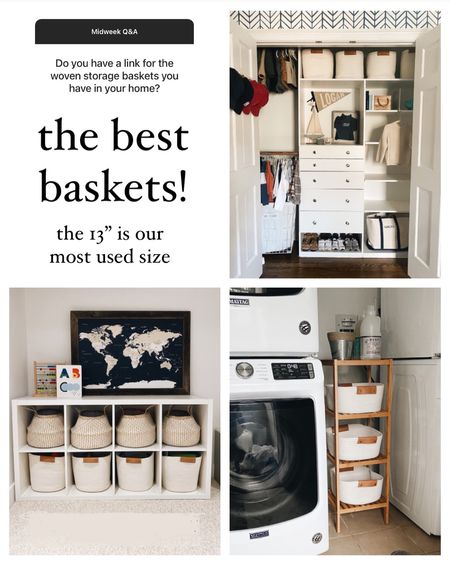 The best baskets // love the soft sides for kids // kids toy storage 

#LTKunder50 #LTKkids #LTKhome