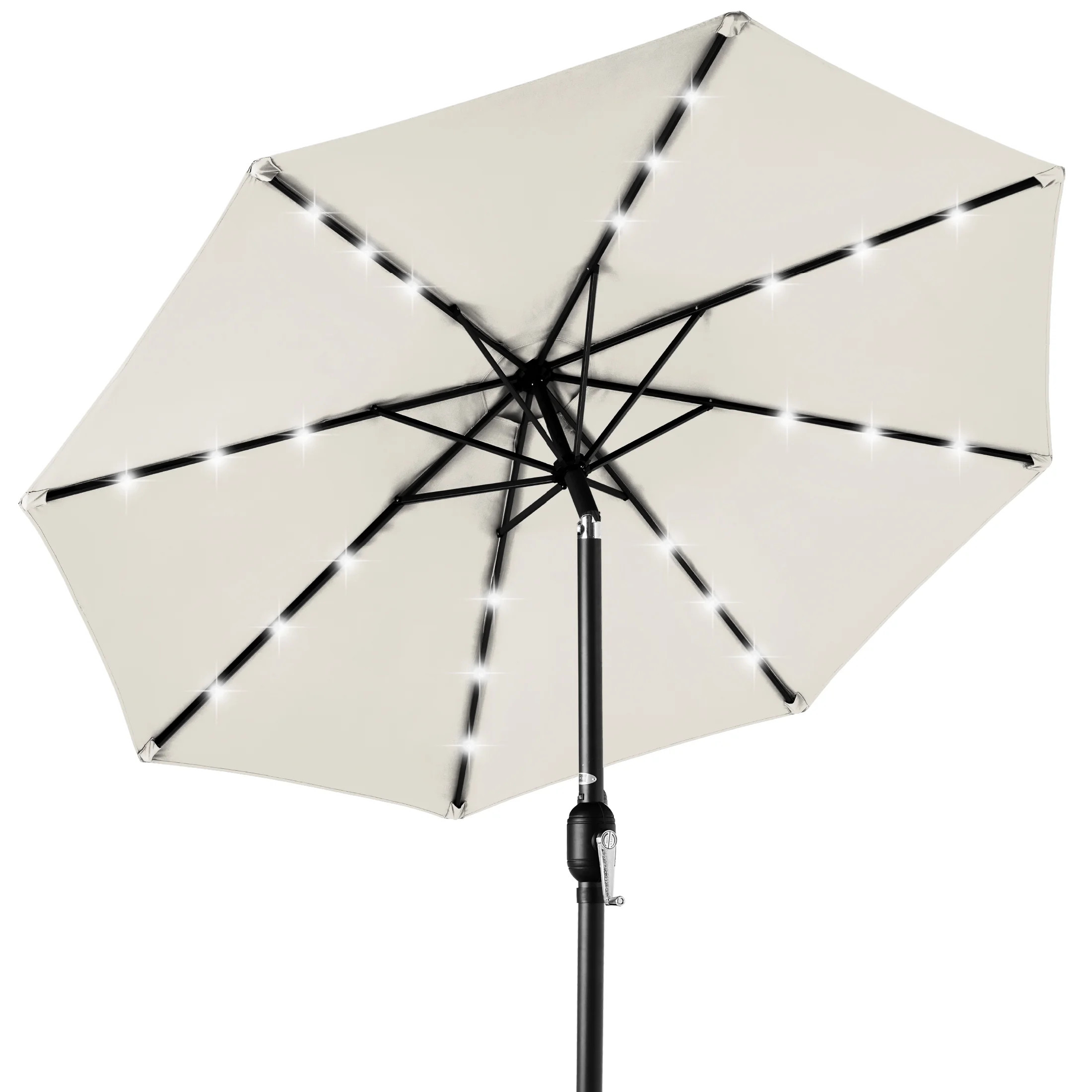 Best Choice Products 10ft Solar LED Lighted Patio Umbrella w/ Tilt Adjustment, UV-Resistant Fabri... | Walmart (US)