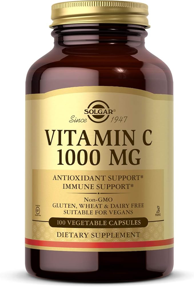 Solgar Vitamin C 1000 mg, 100 Vegetable Capsules - Antioxidant & Immune Support - Overall Health ... | Amazon (US)
