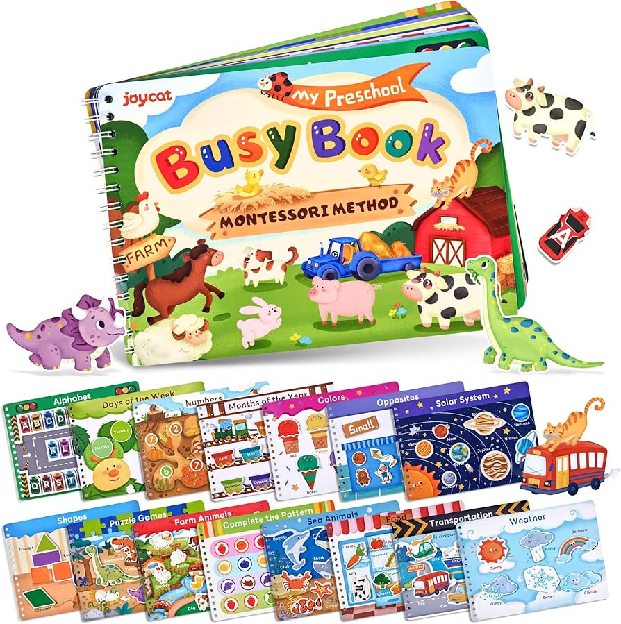 JoyCat Preschool Busy Book for Toddlers 3-5, Learning Activities, Educational Sensory Toys, Autis... | Amazon (US)