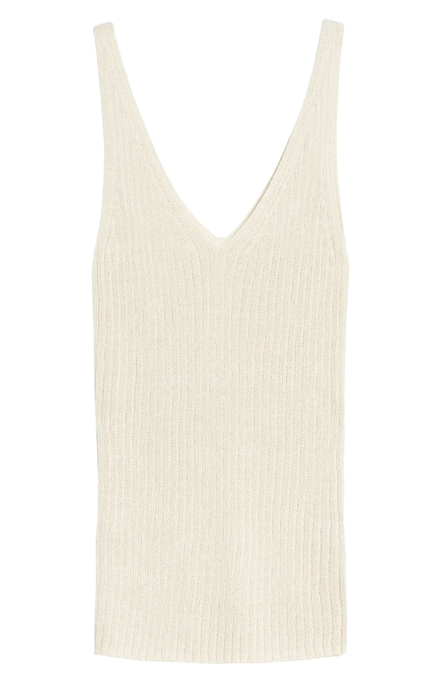 V-Neck Ribbed Sweater Tank | Nordstrom